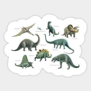 Dinosaur Montage Sticker